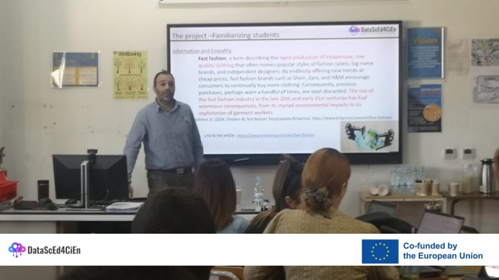 Introductory Workshop on DataScEd4CiEn at The English School